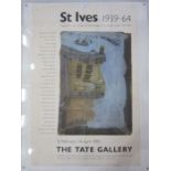 St Ives poster "St Ives 1939-64 25 Years of Painted Sculpture and Pottery", "13th February to 14th