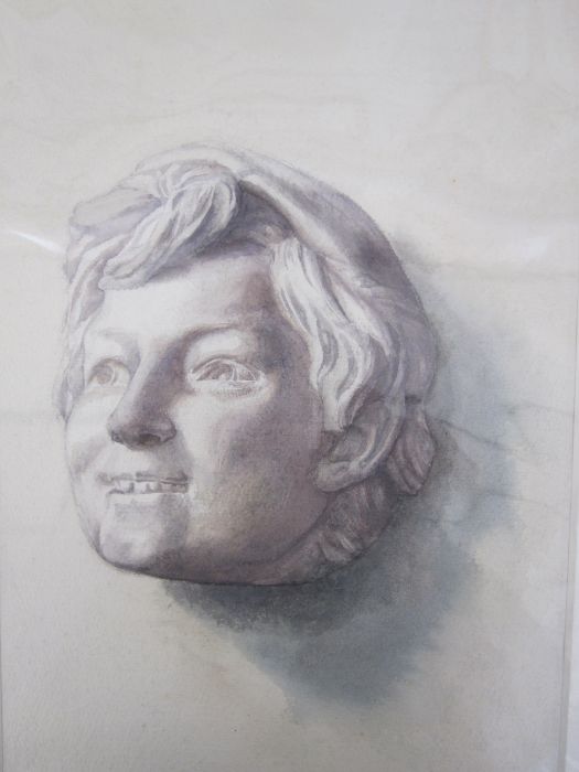 Frances Mary Towers (early 20th century school)  Pencil and watercolour  Various studies, portraits, - Image 4 of 10