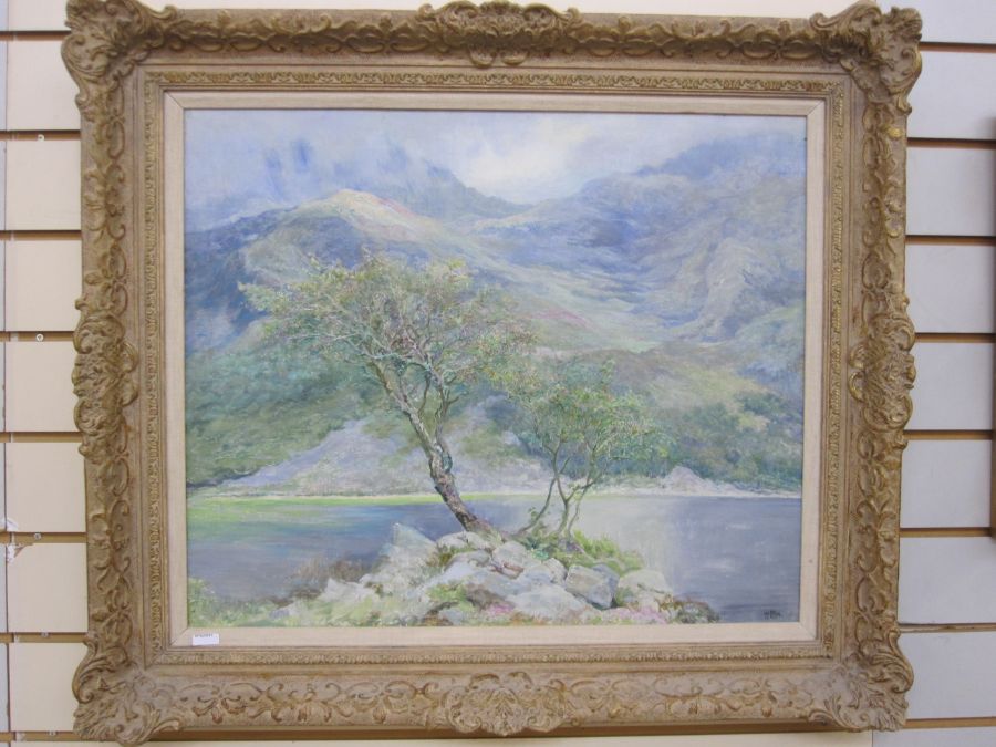 Welsh, 20th century school Oil on canvas "Llyn Cwnbychau, North Wales, May 1927", signed lower right