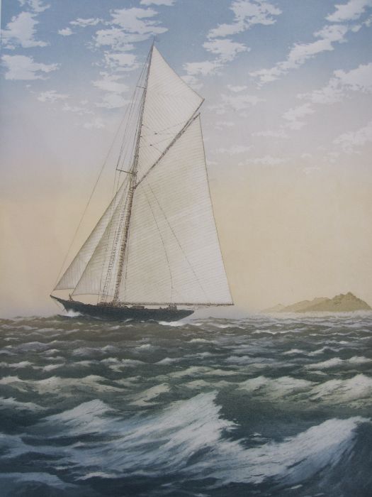 John McNulty Limited edition print  "Fresh Breeze", signed in the margin in pencil and no.173/350,