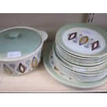 Quantity of Egersund Norwegian plates and dish with cover, a Thomas Germany part coffee service