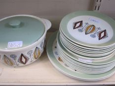 Quantity of Egersund Norwegian plates and dish with cover, a Thomas Germany part coffee service