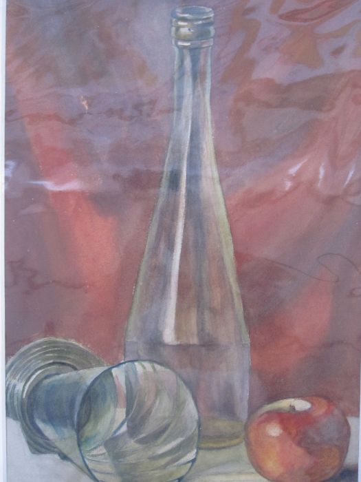 Frances Mary Towers (early 20th century school)  Watercolours Various still life studies, wine - Image 4 of 8