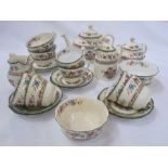 Copeland Spode 'Chinese Rose' part tea service, reg no. 629599