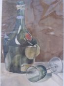 Frances Mary Towers (early 20th century school)  Watercolours Various still life studies, wine