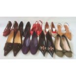 Designer shoes all within their original boxes to include Chanel, Gucci, Lorbac and Unisa (all