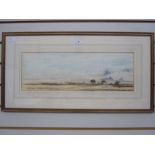 Jeremy Hammick (b.1956) Watercolour  "Kenya", labelled verso, 17.5cm x 51cm