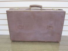 Vintage leather suitcase 75 x 47 cms approx.