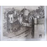 Harold Sayer (1930-1993)  Etching  "Montpellier Rotunda, Cheltenham", limited edition 20/150,