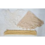 Victorian lace collar, undyed lace trim and a cobweb shawl (3)