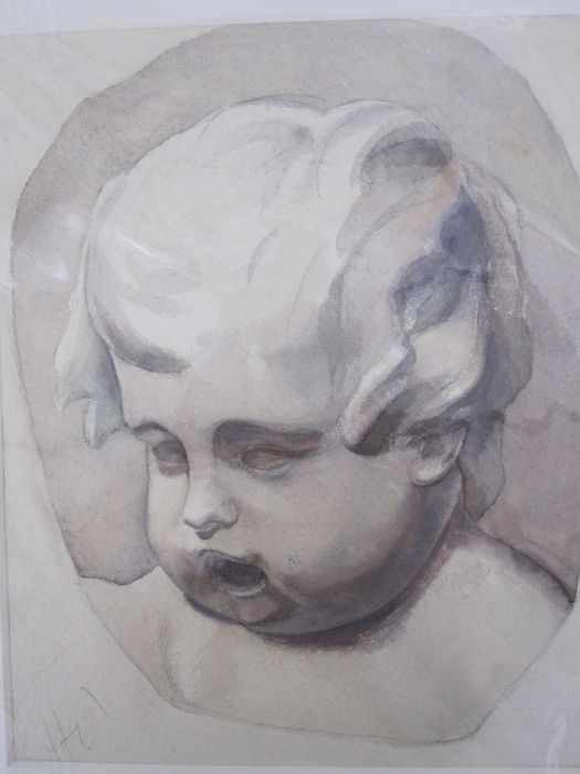 Frances Mary Towers (early 20th century school)  Pencil and watercolour  Various studies, portraits, - Image 7 of 10