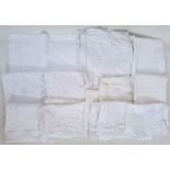 Quantity of assorted pillowcases to include embroidered cotton, drawn thread, etc., 20 plus (1 box)