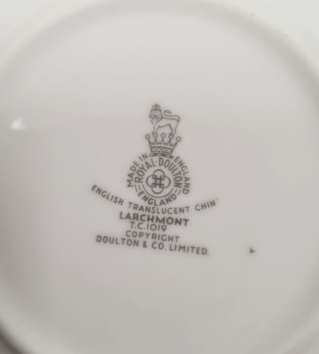 Quantity of Royal Doulton 'Larchmont' pattern tableware including a pair of circular tureens and - Image 2 of 2