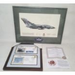 Concorde commemorative covers, two framed as one, from the 30th anniversary commercial flight,