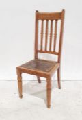 Oak hall chair