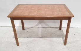 Modern tile top breakfast table and matching coffee table (2)