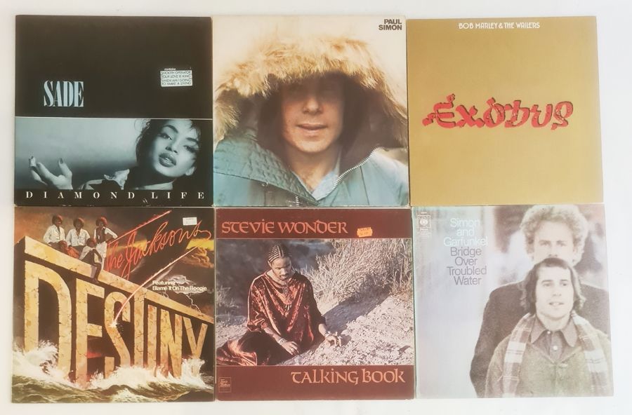 Assorted vinyl LP's including Wishbone Ash 'Just Testing', Bob Marley 'Exodus', Simon and