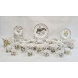 Large quantity of Portmeirion dinnerware in the 'Botanic Garden' pattern, including two circular