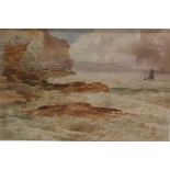 Charles Pigott (British 1863-1940) Watercolour Coastal scene, signed lower right, 23cm x 34cm