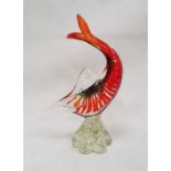 Murano glass model of a swordfish or tarpin