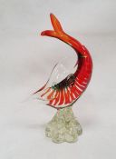 Murano glass model of a swordfish or tarpin