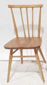 Set of six elm seated beech-framed Ercol stick-back chairs