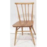 Set of six elm seated beech-framed Ercol stick-back chairs