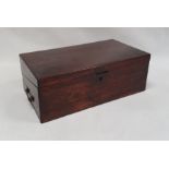19th century mahogany writing slope plain form, 45cm x 16cm Condition Report Surface scratches and