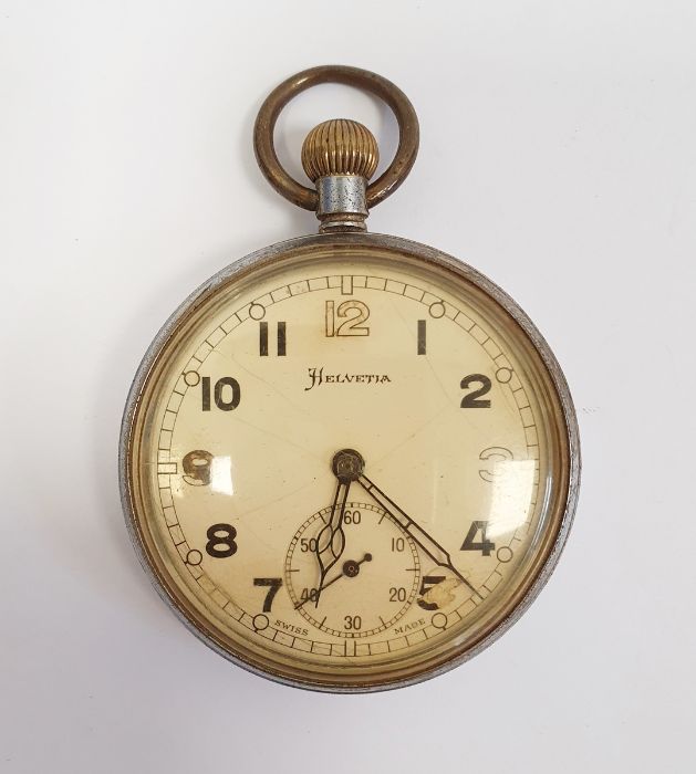 Gentleman's Victorian JW Benson open-faced silver pocket watch, Roman numerals and subsidiary - Image 3 of 7