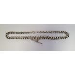 Heavy silver Albert chain, 1.5 troy oz approx.