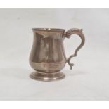 LOT WITHDRAWN George III silver christening mug, London 1809, makers mark WK, 6ozt approx.
