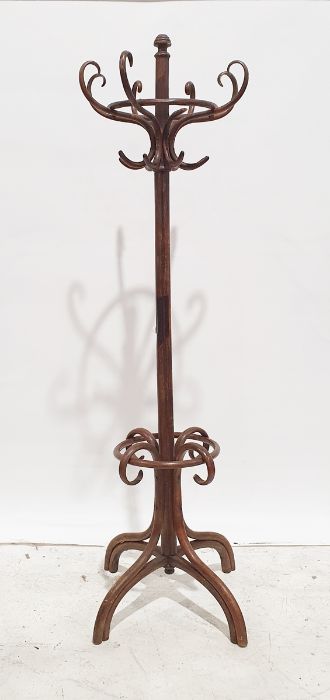 In the manner of Thonet bentwood hat stand