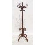 In the manner of Thonet bentwood hat stand