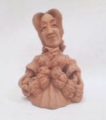 Terracotta bust by Mark Jones of Elizabeth Spriggs, as Beatrice in Much Ado About Nothing, Stratford