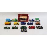 Quantity of diecast models including Corgi Jaguar XJS, Ford Capri 3.0S, Dinky Toys Jaguar,