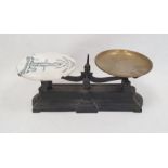 Set of vintage grocer's scales by Parnall & Sons