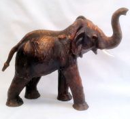 Indian leather model elephant, 64cm high approx.