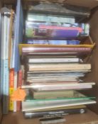 Assorted volumes to include topography, art, architecture, etc (6 boxes)