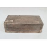 1920's rectangular silver-mounted box, engraved to lid 'West Lancashire Golf Club Members