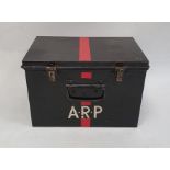 Vintage ARP small tin box, 29cm long