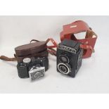 AGFA camera, a Lubitel 2 camera and a quantity of ephemera including editions of The New Popular