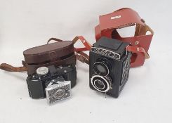 AGFA camera, a Lubitel 2 camera and a quantity of ephemera including editions of The New Popular