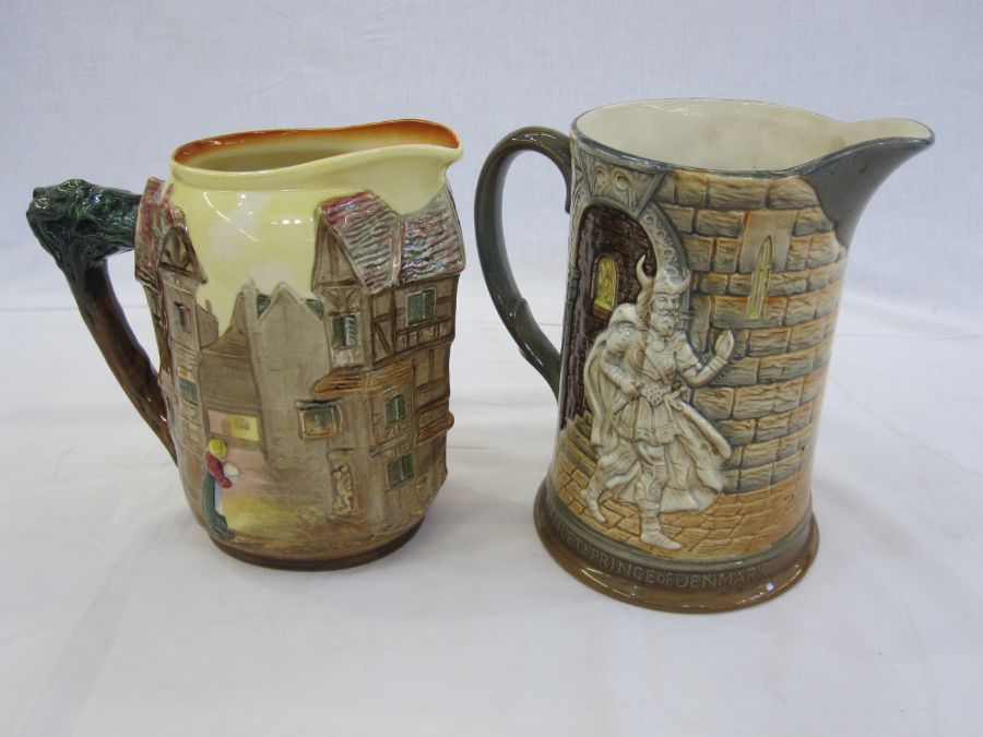 Royal Doulton 'The Fat Boy from Pickwick Papers and Poor Joe from Bleak House' jug, D6394, 19cm - Image 2 of 2