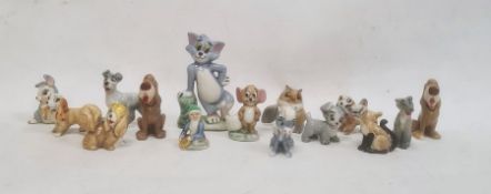 Quantity of Wade and other pottery models including Disney, Loony Tunes, etc (one box)