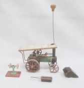 Mamod steam tractor, no.1, 26cm wide approx.