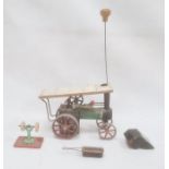 Mamod steam tractor, no.1, 26cm wide approx.