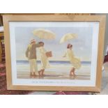 After Jack Vettriano Portland Gallery poster / print figures on beach