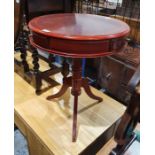 Modern reproduction drum-topped coffee table
