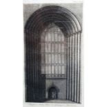 Robson  Engraving  "York Minster and Bootham Bar", signed in pencil to the margin, 25cm xb J