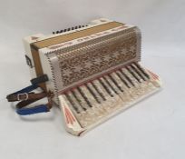 German Pietro piano accordion and a violin in case (2)  Condition Report Additional photos added.